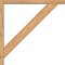 Ekena Millwork Traditional Block Smooth Bracket w/ Offset Brace, Western Red Cedar, 3 1/2"W x 28"D x 28"H BKT0402X28X28TRA05SWR - alternate 4